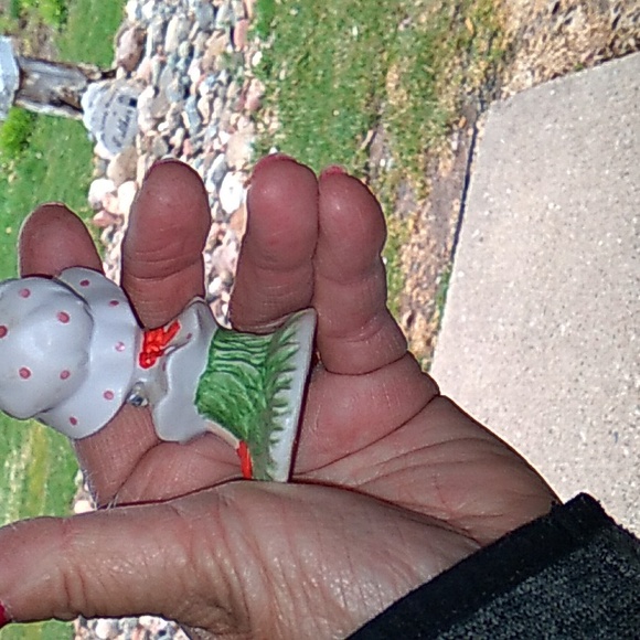 ๐ผ Vintage Porcelain Girl Angel Harp 3 1/2โ - Picture 11 of 16